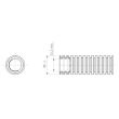 Conduit cintrable moyen ICTA autorétractable avec tire-fils gris foncé D 40 mm GEWISS DX20540R photo du produit Secondaire 3 S
