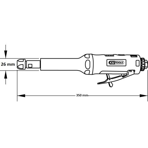 Meuleuse droite pneumatique longue KS TOOLS 515.5415 photo du produit Secondaire 1 L