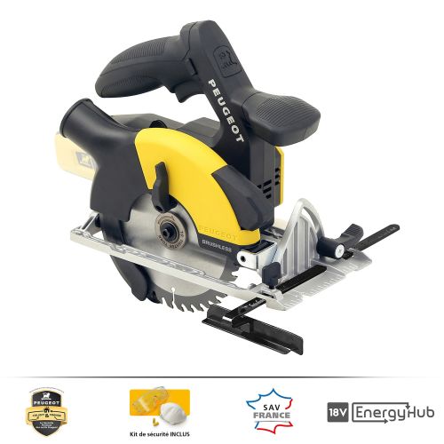 Scie circulaire 18 V EnergySaw-C18VBL Brushless 165 mm (sans batterie ni chargeur) PEUGEOT OUTILLAGE 250351 photo du produit Secondaire 1 L
