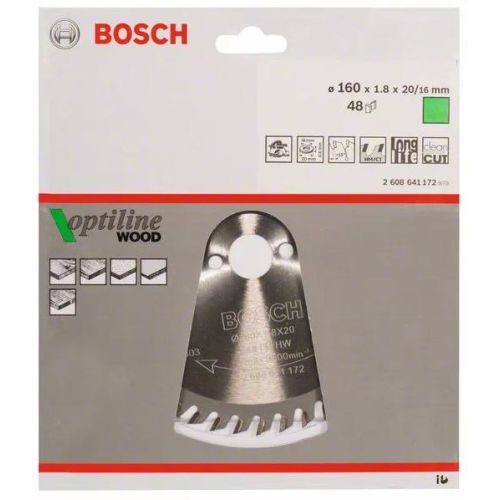 Lame de scie circulaire 235X30X2,8mm Optiline Wood pour le bois 48 dents - BOSCH - 2608640727 pas cher Secondaire 2 L