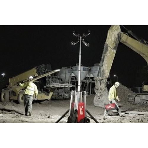 Tour d'éclairage de chantier MX FUEL double alimentation MX FTL-601 + batterie MXF XC406 + chargeur en boîte de carton MILWAUKEE 4933471844 photo du produit Secondaire 4 L
