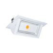 Spot LED rectangulaire STELLA 40 W 4000 K COB inclinable blanc 3000 K MIIDEX LIGHTING 76912 photo du produit