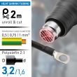 Gaine thermo-rétractable longueur 2 m D 1,6-1,5 mm noir ELECTRALINE 59239 photo du produit Secondaire 2 S