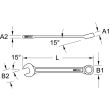Clé mixte CHROMEPLUS Œil incliné 15° 6 mm KS TOOLS 518.0606 photo du produit Secondaire 1 S