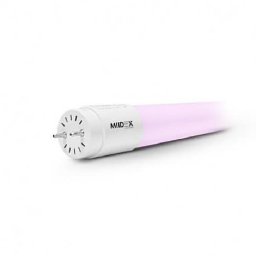 Tube LED T8 18 W phase / neutre même côté rose MIIDEX LIGHTING 759620 photo du produit Principale L