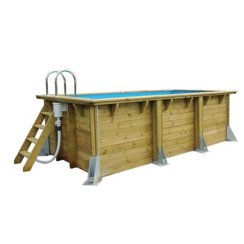 Piscine URBANPOOL 250x450 H140cm liner bleu 75/100 - UBBINK - 7504727 pas cher