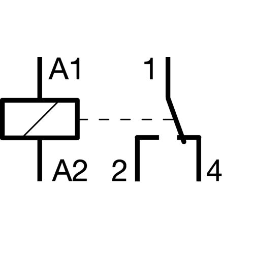 Relais d’interface TBT-BT tension d'entrée 10 à 26V~ - HAGER - 234145 pas cher Secondaire 2 L