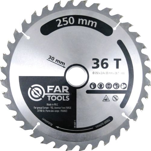 Lame de scie circulaire TCT 165 x 20 mm 48 dents FARTOOLS 113967 photo du produit Principale L