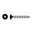 Vis de penture à tête ronde large Torx acier noir 6X35 boîte de 200 ULTIMA 13360035 photo du produit Secondaire 1 S