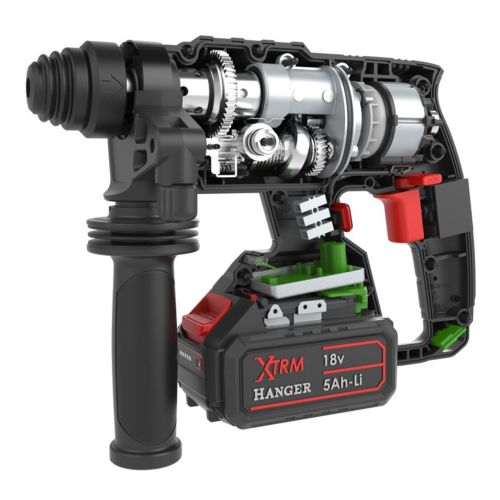 Perforateur SDS-Plus 18 V HX18-22X5 + 2 batteries 5 Ah + chargeur + Hangbox HANGER 401201 photo du produit Secondaire 5 L