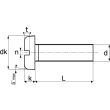 Vis à métaux tête cylindrique bombée large fendue A2 DIN 85 5X25 boîte de 200 - ACTON - 622115X25 pas cher Secondaire 3 S