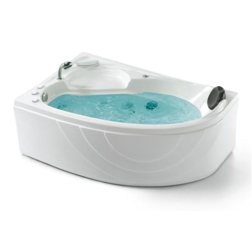 Baignoire balnéo d'angle KENYA 150 ICONFORT gauche 20 jets - THALASSOR - KENYA150G-IC pas cher