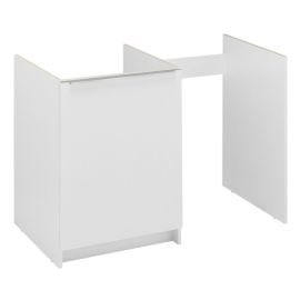 Meuble bas kitchenette CLASSIK 100cm 1 porte avec niche pour r&eacute;frig&eacute;rateur - MODERNA - ABCE100D05 pas cher Principale M