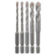 Coffret de 5 forets pour carrelage HEX-9 Ceramic 4 - 5 - 6 - 8 - 10 mm BOSCH 2608589528 photo du produit