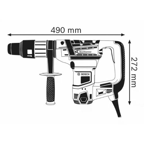 Perforateur SDS-Max 1150W GBH 5-40 D en coffret - BOSCH - 0611269001 pas cher Secondaire 1 L