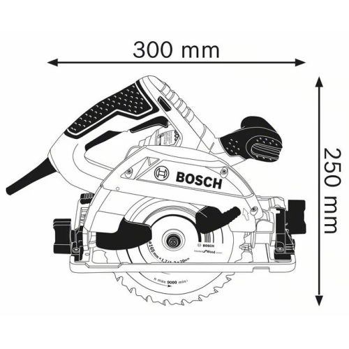 Scie circulaire 1350W GKS 55+ GCE Professional + coffret L-BOXX BOSCH 0601682101 photo du produit Secondaire 1 L