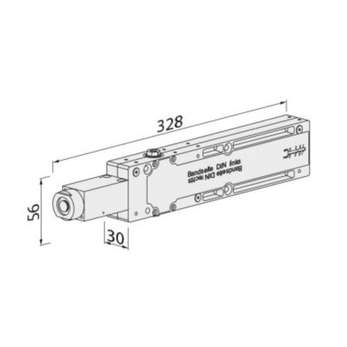 Ferme porte ITS Multigénius F1-4 corps seul encastré Argent - ECO SHULTE - 5030016970 pas cher Secondaire 1 L