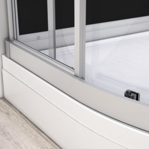 Cabine de douche asymétrique SILVER INTEGRAL 120x90 DROITE BLANC - THALASSOR - SAIB1290D pas cher Secondaire 7 L