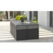 Ensemble repas encastrable 8 places plateau aluminium noir - DCB GARDEN - PVC-8-ALU-N pas cher Secondaire 2 S