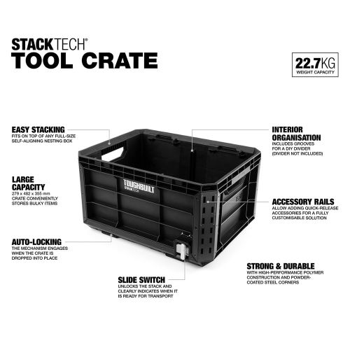 Casier à outils STACKTECH - TOUGHBUILT - TB-B1-X-50 pas cher Secondaire 4 L