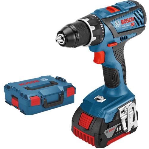 Perceuse-visseuse 18V GSR18V-28 + 2 batteries 4Ah + chargeur en coffret L-BOXX - BOSCH - 06019H410A pas cher Secondaire 2 L