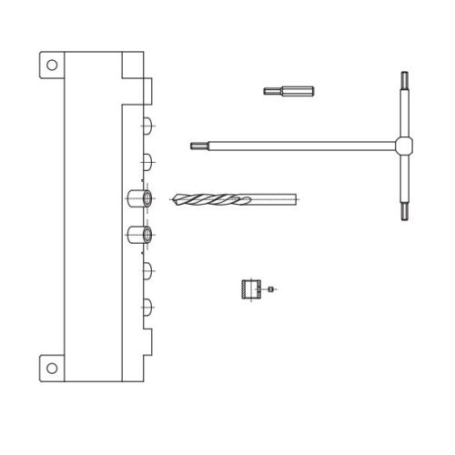 Mèche pour pose des fiches Exacta D14 - 16mm - OTLAV - MC710140G004 pas cher Secondaire 1 L