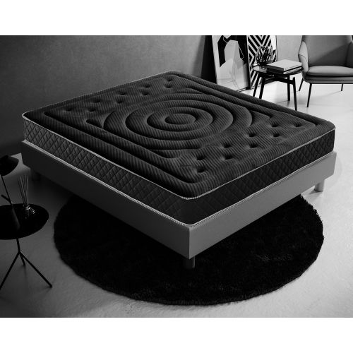 Matelas en mousse à mémoire de forme à revêtement en graphène BLACK MOON I Love Sleep 80x190cm - 21cm de hauteur pas cher Secondaire 2 L