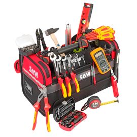 Caisse textile 39 L + 125 outils électricien Sam Outillage - CP-ELEC1 photo du produit Principale M