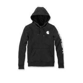Sweat-shirt à capuche CLARKSBURG femme Ttaille XS noir - CARHARTT - S1102791001XS pas cher Principale M