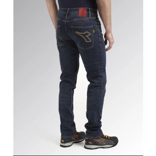 Pantalon de travail en jean STONE 5 PKT DIRTY WASHING noir délavé T36/38 (US28) - DIADORA SPA - 702.170750 pas cher Secondaire 1 L