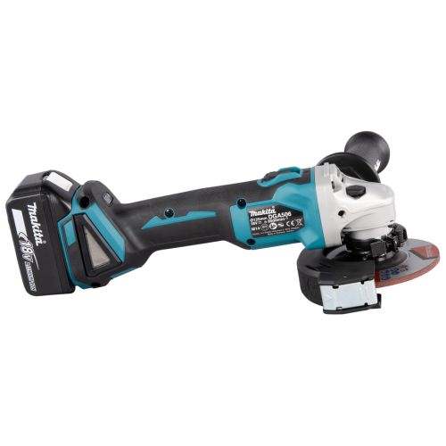 Meuleuse D'angle 18v 125mm + 2 Batteries 5ah + Chargeur + Coffret Makpac -  Makita - Dga506rtj - Meuleuse - Polisseuse BUT