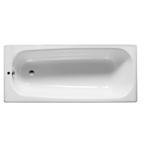 Baignoire avec pieds CONTESA 150x70cm percée un trou en acier blanc - ROCA - A236096000 pas cher