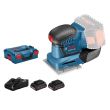 Ponceuse vibrante 18V GSS 18V-10 + 2 batteries Procore 4Ah + chargeur GAL 18V-40 + coffret L-BOXX - BOSCH - 06019D020Q pas cher