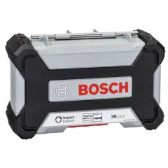 Coffret de vissage avec 36 embouts Bosch Extra Hard et poignée