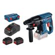 Perforateur SDS Plus 18 V GBH 18V-21 + 2 batteries Procore 5,5 Ah + chargeur en coffret L-BOXX BOSCH 0611911102 photo du produit