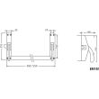 Antipanique CROSS-BAR 89 L900 1point noir JPM 890100-02-2Z photo du produit Secondaire 1 S