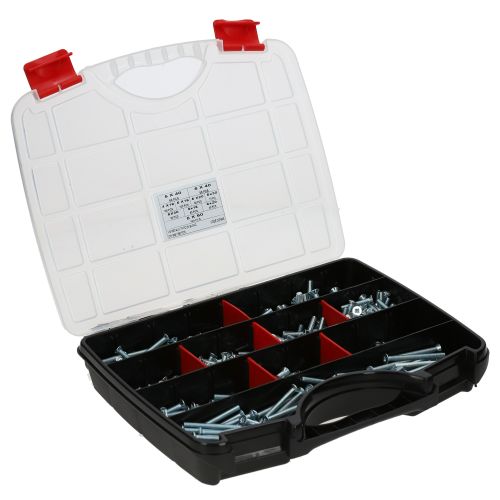 Vis à métaux tête fraisée Pozidrive DIN 965 zingué blanc coffret de 690 ULTIMA COF806 photo du produit Secondaire 4 L