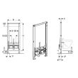 Bâti-support DUOFIX pour bidet suspendu - GEBERIT - 111.510.00.1 pas cher Secondaire 1 S