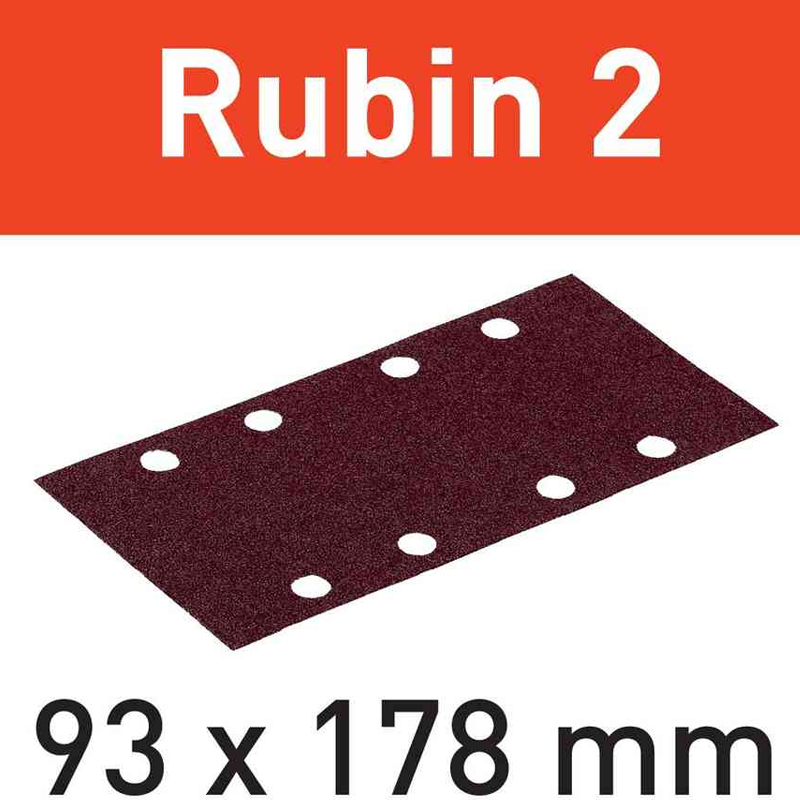 FESTOOL  Rubin Stf 93x178&nbsp;bandes Abrasives&nbsp;p 60 - 100 Pi&egrave;ces