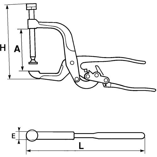 Pinces-étaux Sam Outillage serre-joint - 214-7 photo du produit Secondaire 1 L