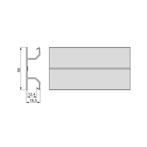 Angle flexible 150mm pour plinthe - EMUCA - 8910363 pas cher Secondaire 1 L