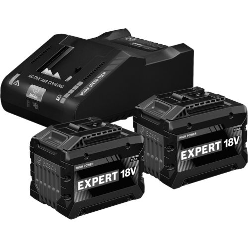 Starter set 2 batteries EXBA 18V-150 + 1 chargeur EXAL 18V-160 - BOSCH EXPERT - 1600A0373Z pas cher