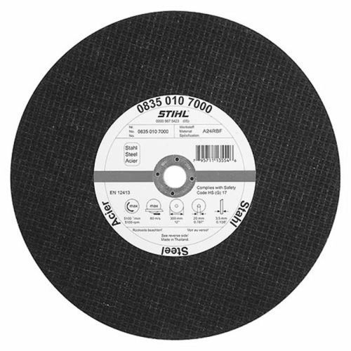 Disque à découper K-ME en résine pour l'acier 300 x 3,5 x 20mm - STIHL - 0835-010-7000 pas cher