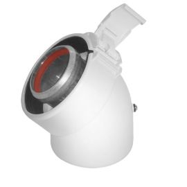 Coude 45&deg; Rolux vent 60/100 Alu/PVC - UBBINK - 227201 pas cher Principale M