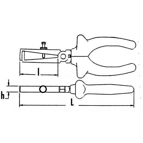 Pince à dénuder avec ressort d'ouverture - SAM OUTILLAGE - 240-R16G pas cher Secondaire 1 L