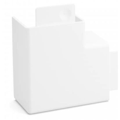 Angle plat AX AP6040 blanc pur - OBO BETTERMANN - 6131315 pas cher