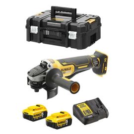 Meuleuse 18 V XR Brushless Dewalt DCG406P2 + 2 batteries 5 Ah + chargeur + coffret T-STAK photo du produit Principale M