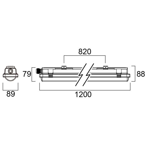 Lampe resisto 1200 HE 4800 lm 840 SYLVANIA 0010233 photo du produit Secondaire 1 L