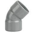 Coude PVC double Femelle 45° D32 WAVIN 3026068 photo du produit Secondaire 1 S