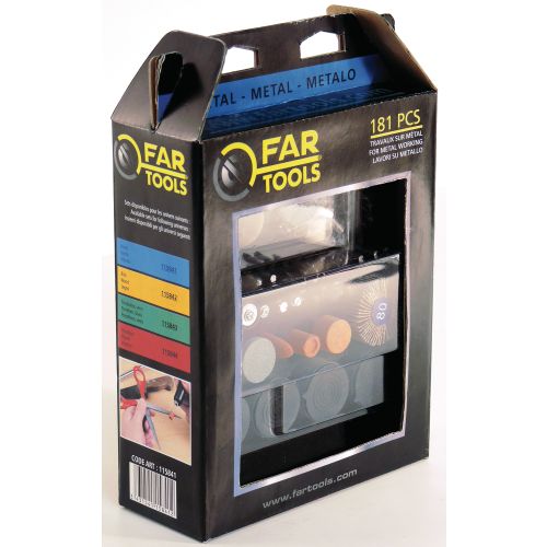Set 181 accessoires pour le métal FARTOOLS 115841 photo du produit